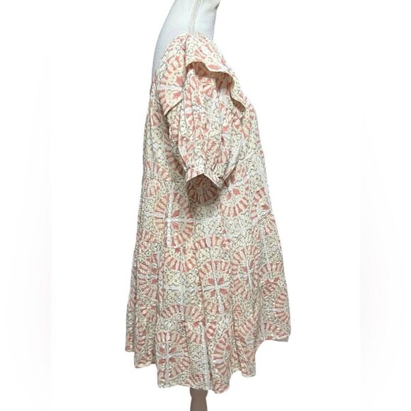 CLEOBELLA WOMENS FERRIS MINI DRESS IN TILE PRINT SIZE XS 100% ORGANIC COTTON - Picture 4 of 7